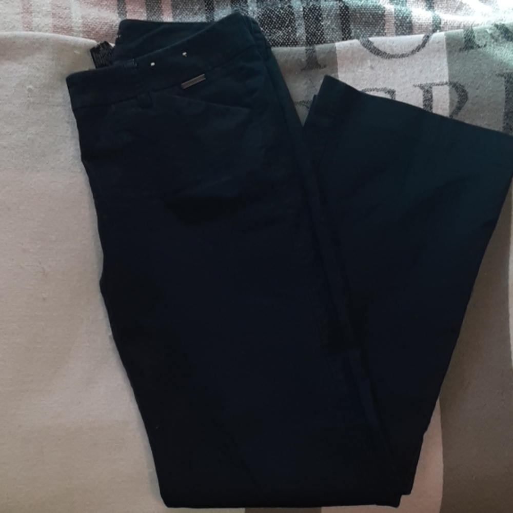 Navy blue bootcut dress pants